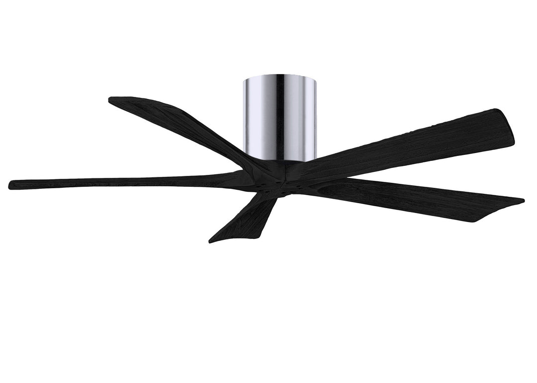 Matthews Fan Company Irene IR5H-CR-BK-52 Ceiling Fan 52 - Polished Chrome, Matte Black/