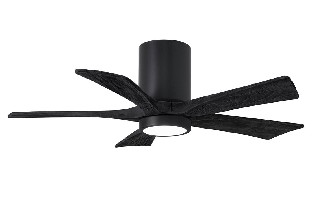 Matthews Fan Company Irene IR5HLK-BK-BK-42 Ceiling Fan 42 - Matte Black, Matte Black/