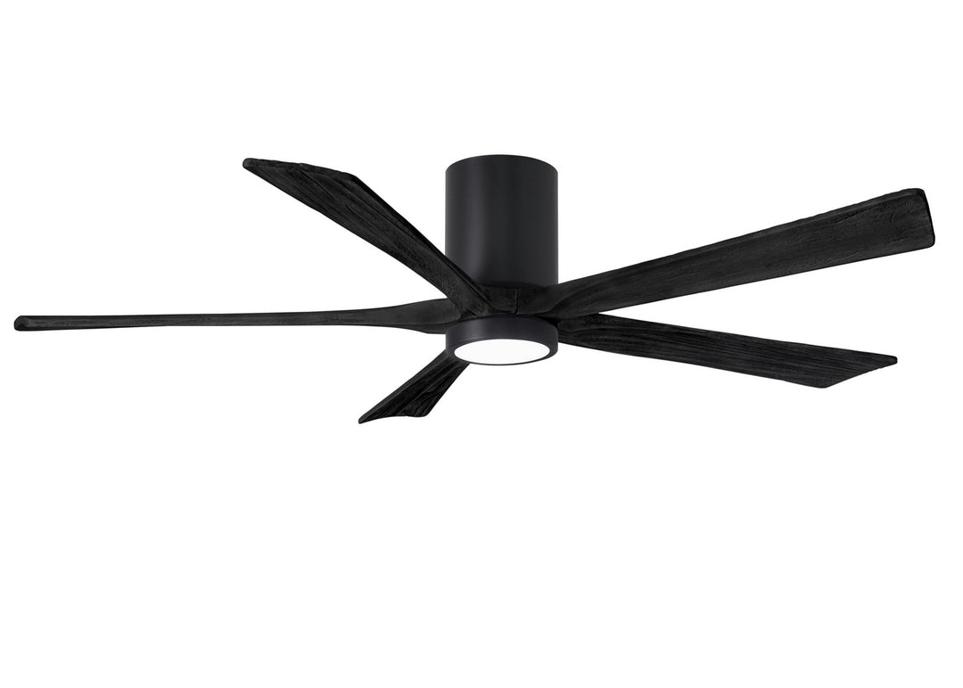 Matthews Fan Company Irene IR5HLK-BK-BK-60 Ceiling Fan 60 - Matte Black, Matte Black/