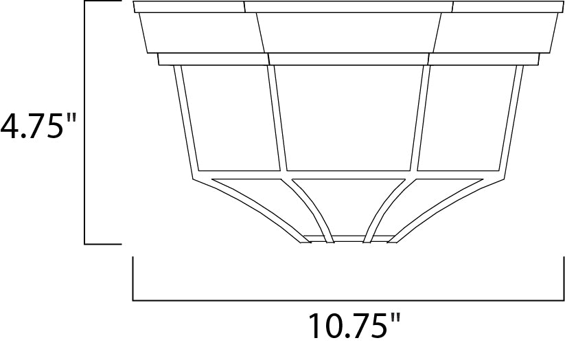 Maxim Lighting 1020RP  Crown Hill Outdoor Rust Patina