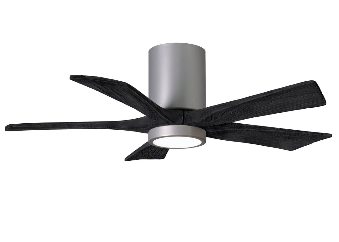 Matthews Fan Company Irene IR5HLK-BN-BK-42 Ceiling Fan 42 - Brushed Nickel, Matte Black/