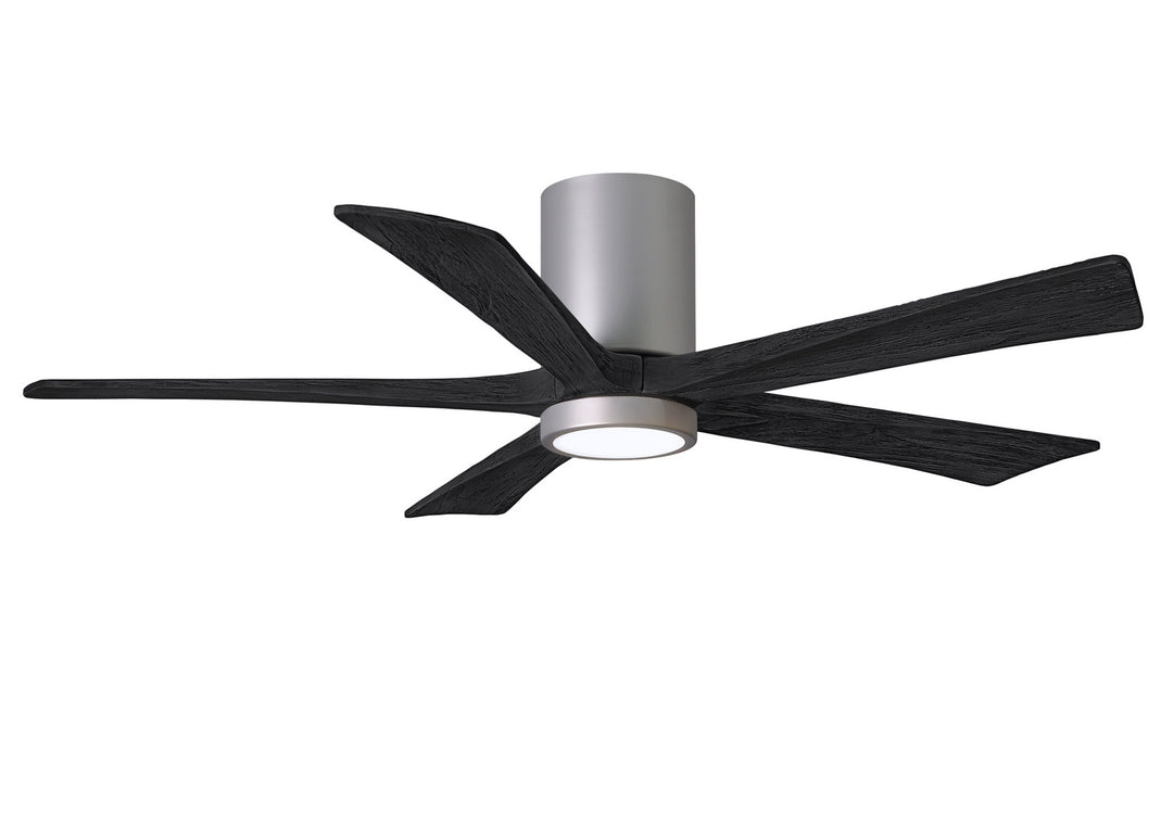 Matthews Fan Company Irene IR5HLK-BN-BK-52 Ceiling Fan 52 - Brushed Nickel, Matte Black/