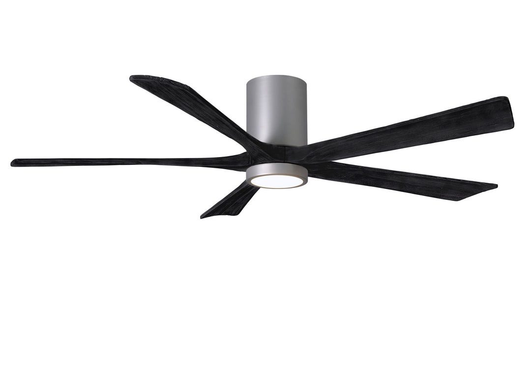 Matthews Fan Company Irene IR5HLK-BN-BK-60 Ceiling Fan 60 - Brushed Nickel, Matte Black/