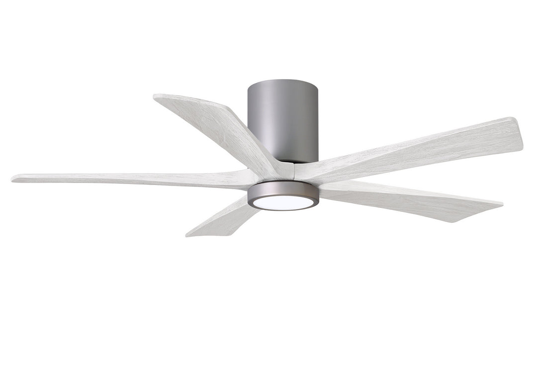 Matthews Fan Company Irene IR5HLK-BN-MWH-52 Ceiling Fan 52 - Brushed Nickel, Matte White/