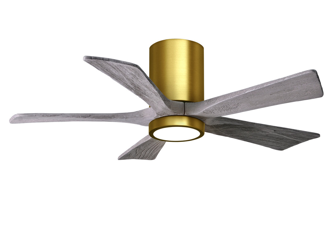 Matthews Fan Company Irene IR5HLK-BRBR-BW-42 Ceiling Fan 42 - Brushed Brass, Barnwood Tone/