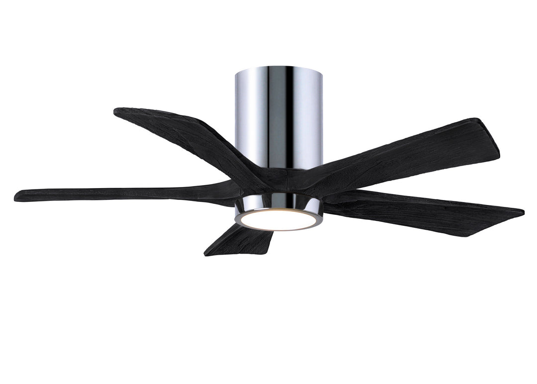 Matthews Fan Company Irene IR5HLK-CR-BK-42 Ceiling Fan 42 - Polished Chrome, Matte Black/