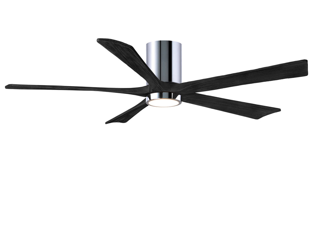 Matthews Fan Company Irene IR5HLK-CR-BK-60 Ceiling Fan 60 - Polished Chrome, Matte Black/