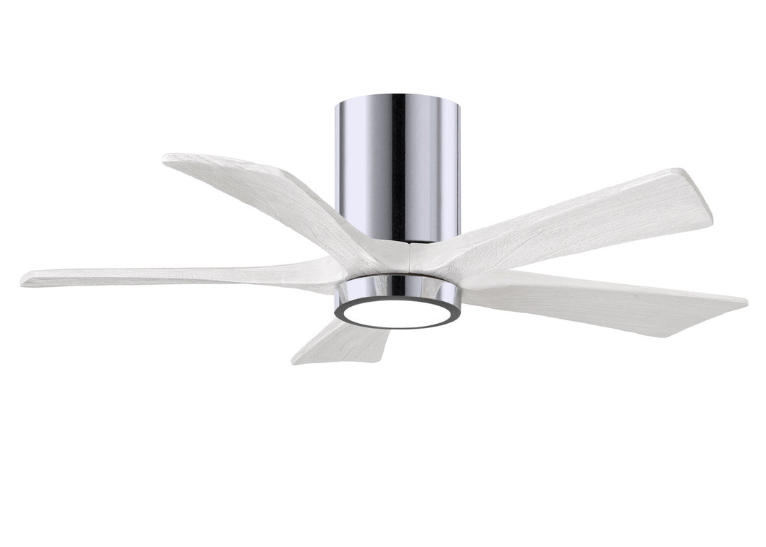 Matthews Fan Company Irene IR5HLK-CR-MWH-42 Ceiling Fan 42 - Polished Chrome, Matte White/