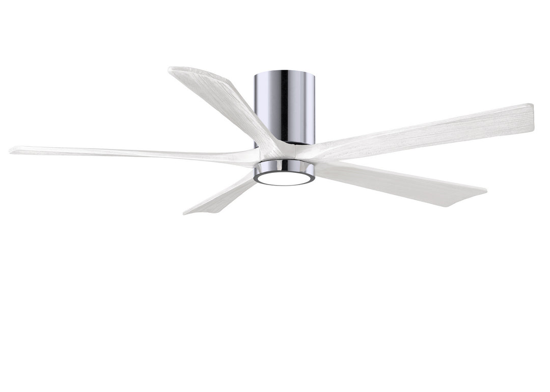 Matthews Fan Company Irene IR5HLK-CR-MWH-60 Ceiling Fan 60 - Polished Chrome, Matte White/