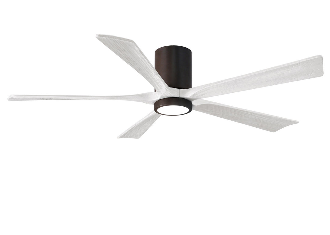 Matthews Fan Company Irene IR5HLK-TB-MWH-60 Ceiling Fan 60 - Textured Bronze, Matte White/