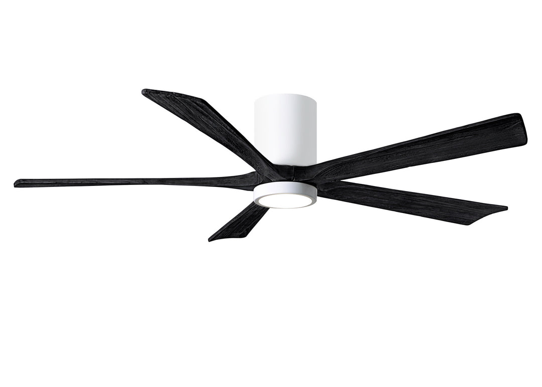 Matthews Fan Company Irene IR5HLK-WH-BK-60 Ceiling Fan 60 - White, Matte Black/