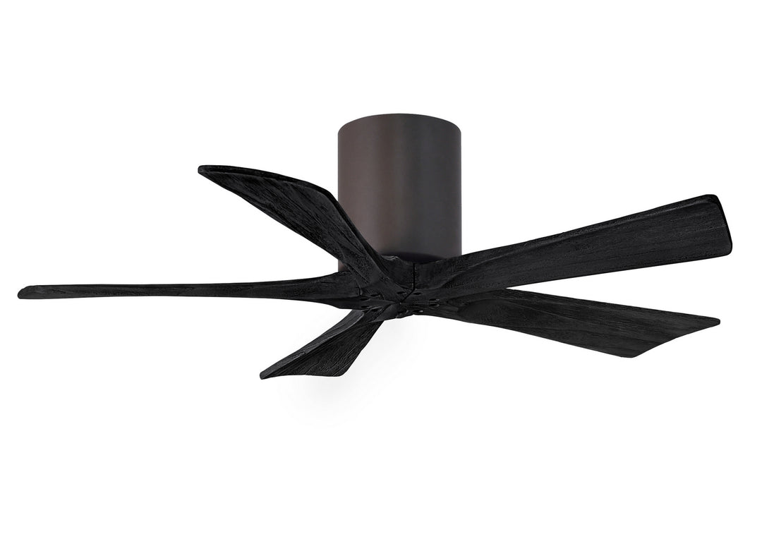 Matthews Fan Company Irene IR5H-TB-BK-42 Ceiling Fan 42 - Textured Bronze, Matte Black/