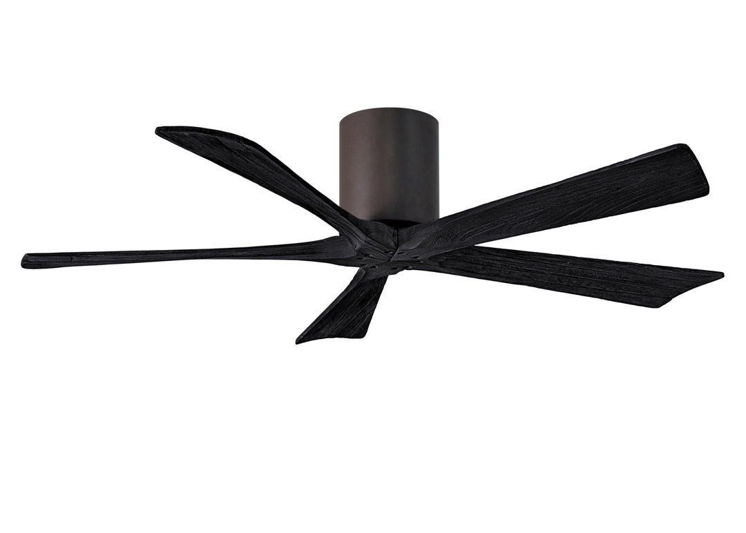 Matthews Fan Company Irene IR5H-TB-BK-52 Ceiling Fan 52 - Textured Bronze, Matte Black/