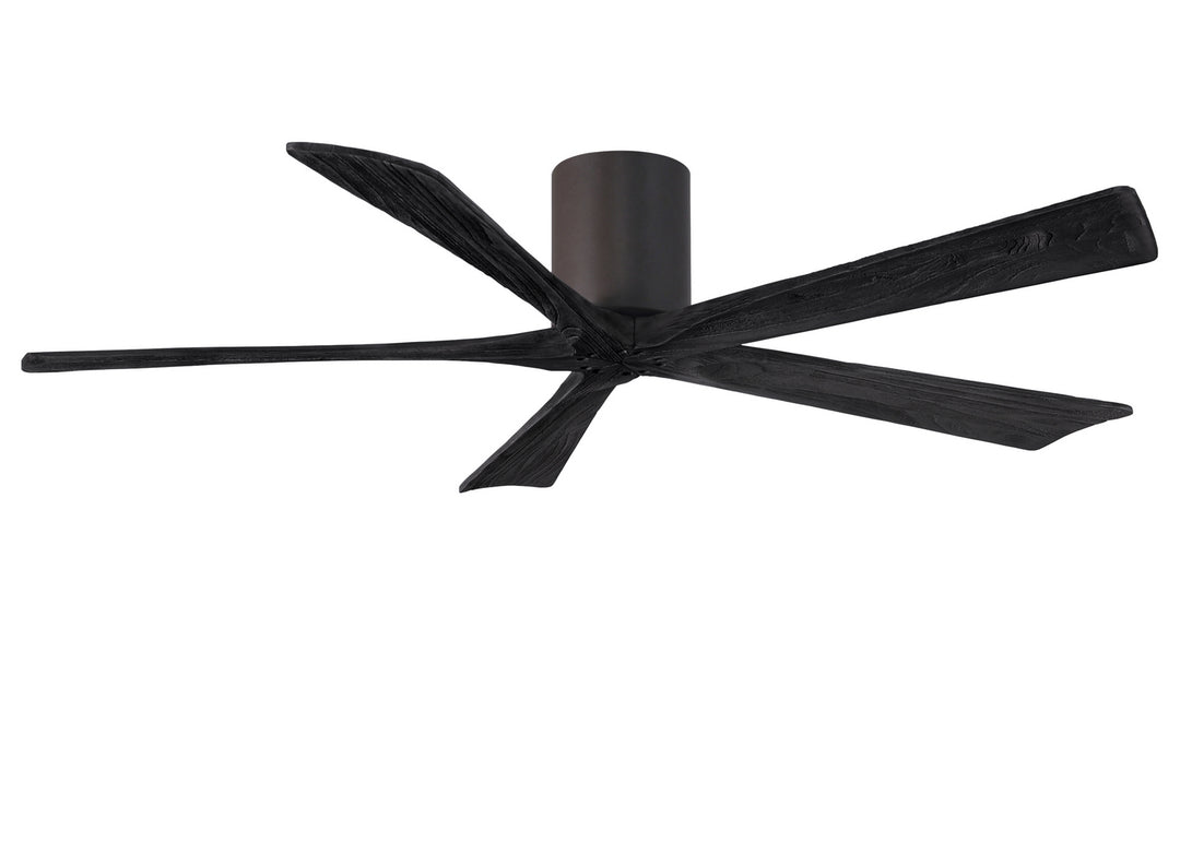 Matthews Fan Company Irene IR5H-TB-BK-60 Ceiling Fan 60 - Textured Bronze, Matte Black/