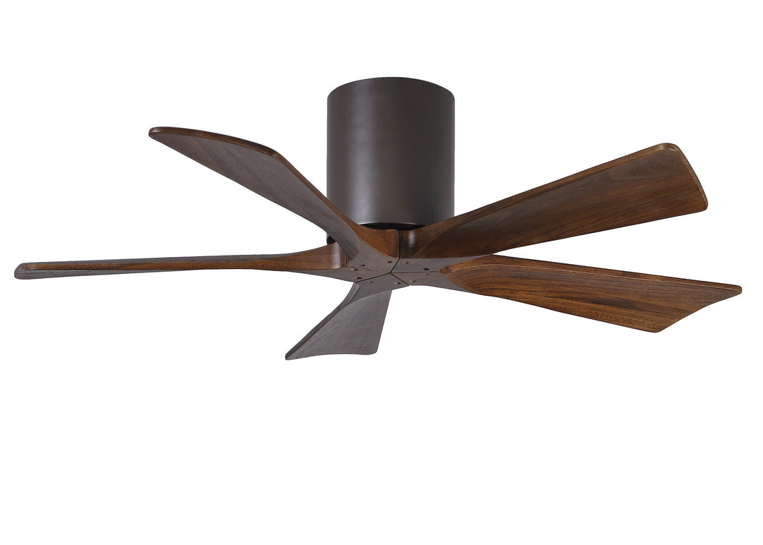 Matthews Fan Company Irene IR5H-TB-WA-42 Ceiling Fan 42 - Textured Bronze, Walnut Tone/