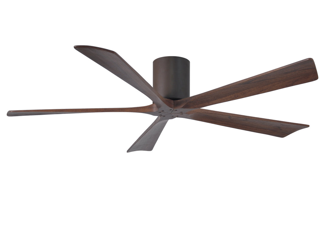 Matthews Fan Company Irene IR5H-TB-WA-60 Ceiling Fan 60 - Textured Bronze, Walnut Tone/