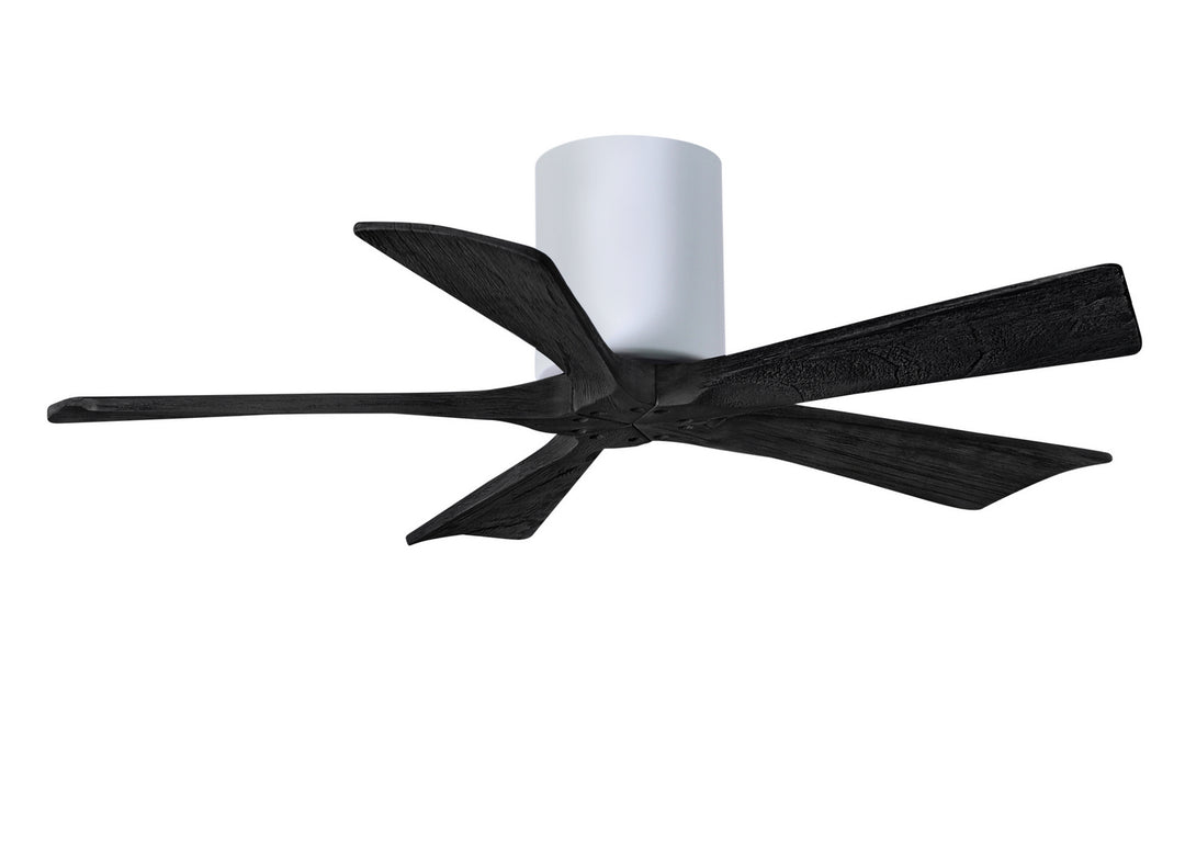 Matthews Fan Company Irene IR5H-WH-BK-42 Ceiling Fan 42 - White, Matte Black/