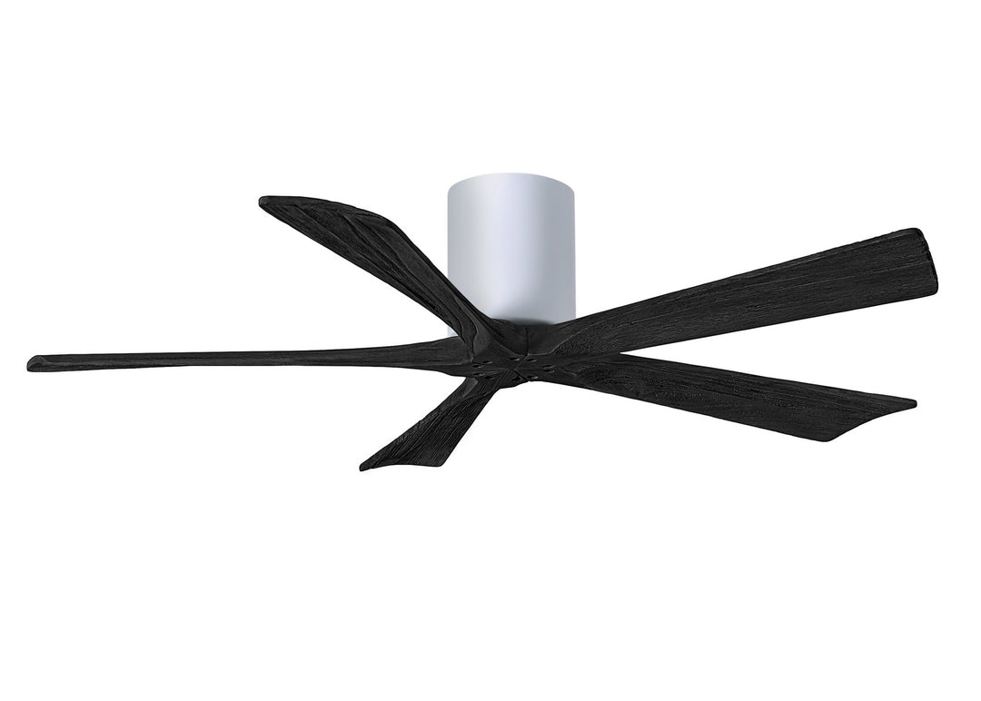 Matthews Fan Company Irene IR5H-WH-BK-52 Ceiling Fan 52 - White, Matte Black/