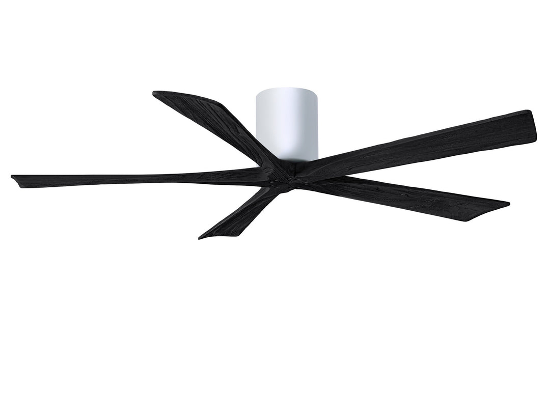 Matthews Fan Company Irene IR5H-WH-BK-60 Ceiling Fan 60 - White, Matte Black/