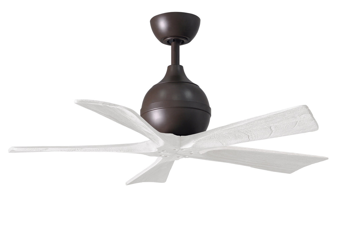 Matthews Fan Company Irene IR5-TB-MWH-42 Ceiling Fan 42 - Textured Bronze, Matte White/