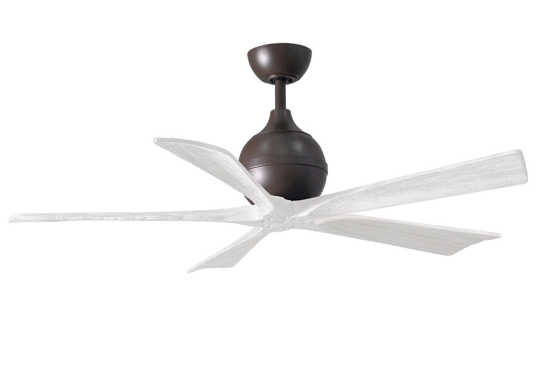 Matthews Fan Company Irene IR5-TB-MWH-52 Ceiling Fan 52 - Textured Bronze, Matte White/