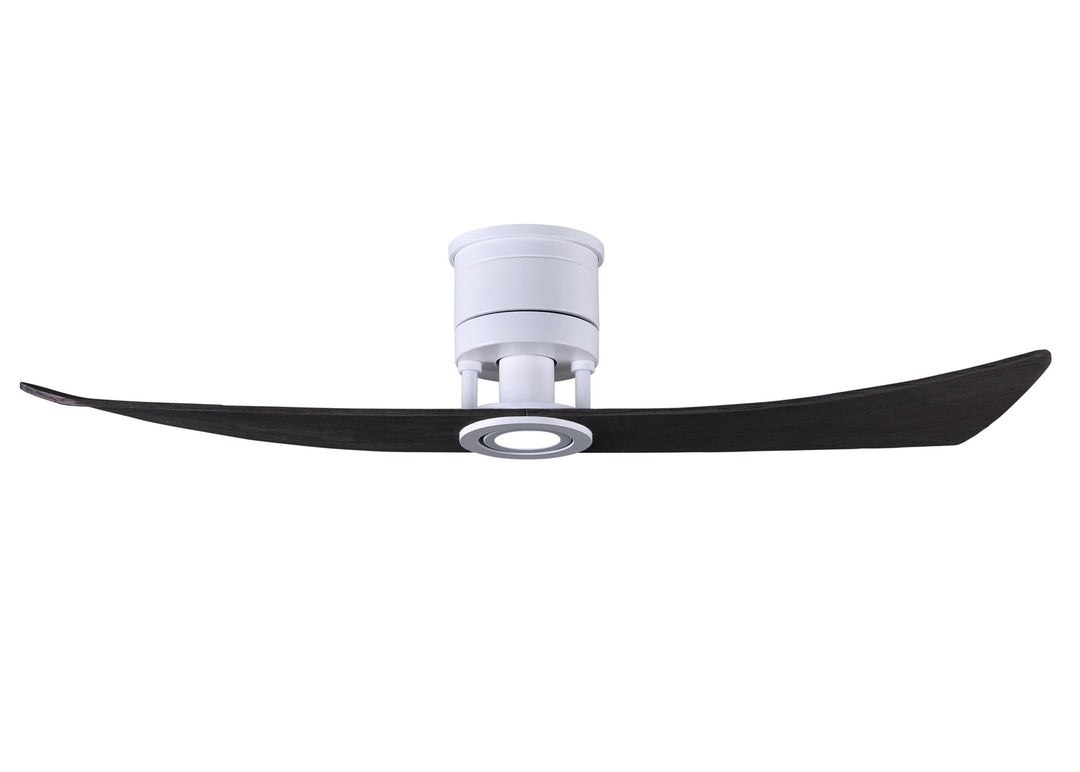 Matthews Fan Company Lindsay LW-MWH-BK Ceiling Fan 52 - Matte White, Matte Black/