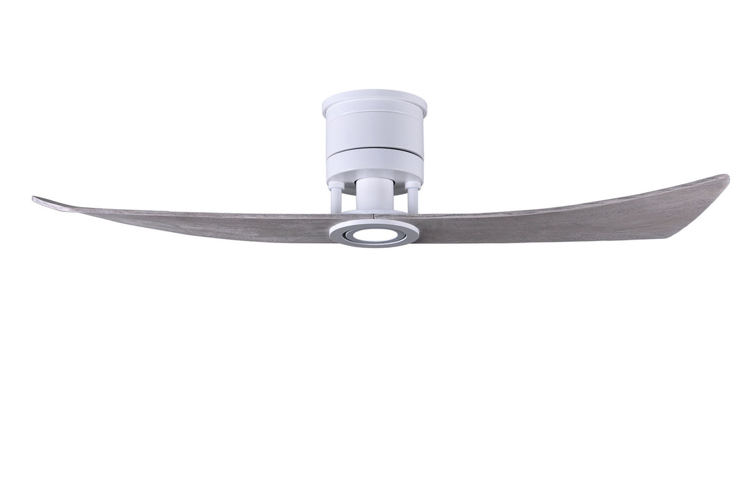 Matthews Fan Company Lindsay LW-MWH-BW Ceiling Fan 52 - Matte White, Barnwood Tone/