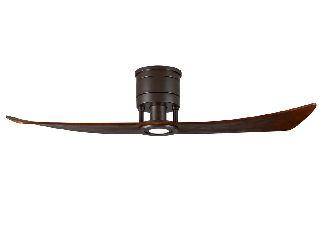 Matthews Fan Company Lindsay LW-TB-WA Ceiling Fan 52 - Textured Bronze, Walnut/