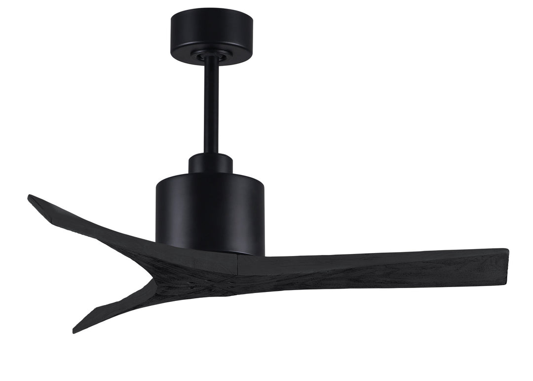 Matthews Fan Company Mollywood MW-BK-BK-42 Ceiling Fan 42 - Matte Black, Matte Black/