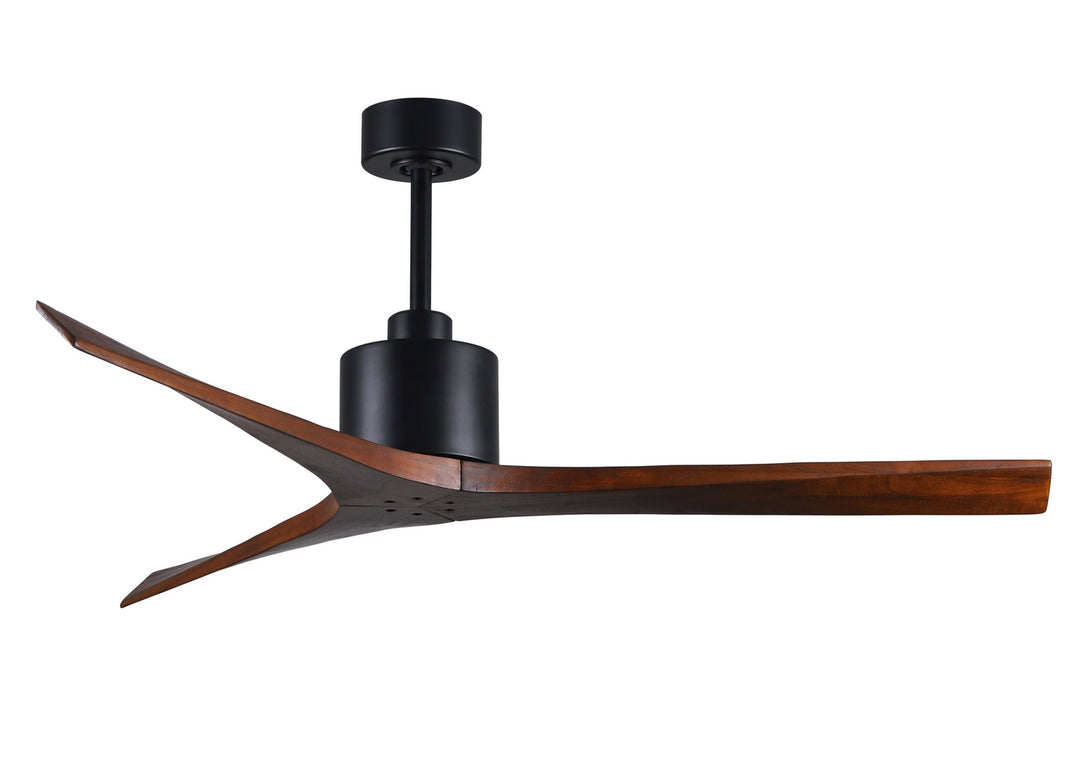 Matthews Fan Company Mollywood MW-BK-WA-60 Ceiling Fan 60 - Matte Black, Walnut/