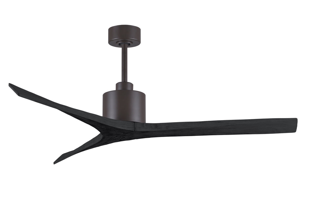 Matthews Fan Company Mollywood MW-TB-BK-60 Ceiling Fan 60 - Textured Bronze, Matte Black/