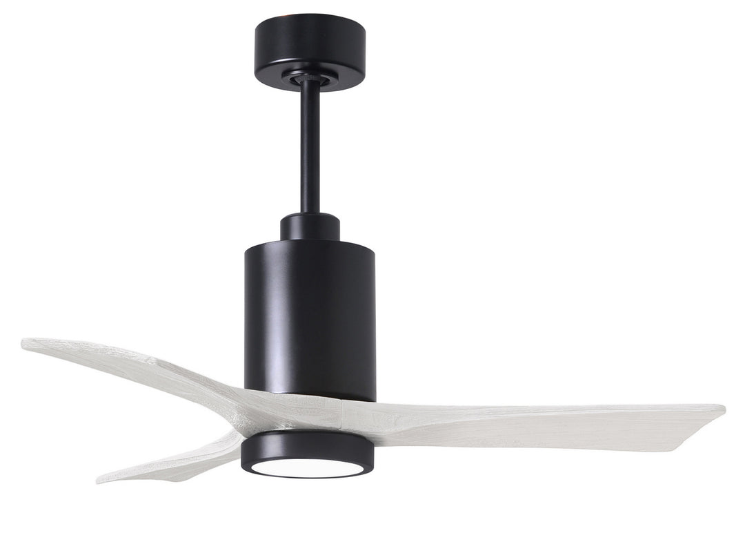 Matthews Fan Company Patricia PA3-BK-MWH-42 Ceiling Fan 42 - Matte Black, Matte White/