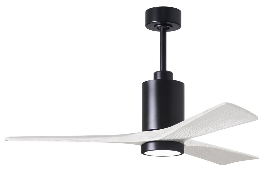 Matthews Fan Company Patricia PA3-BK-MWH-52 Ceiling Fan 52 - Matte Black, Matte White/