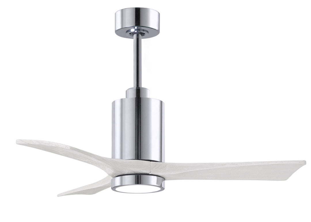 Matthews Fan Company Patricia PA3-CR-MWH-42 Ceiling Fan 42 - Polished Chrome, Matte White/