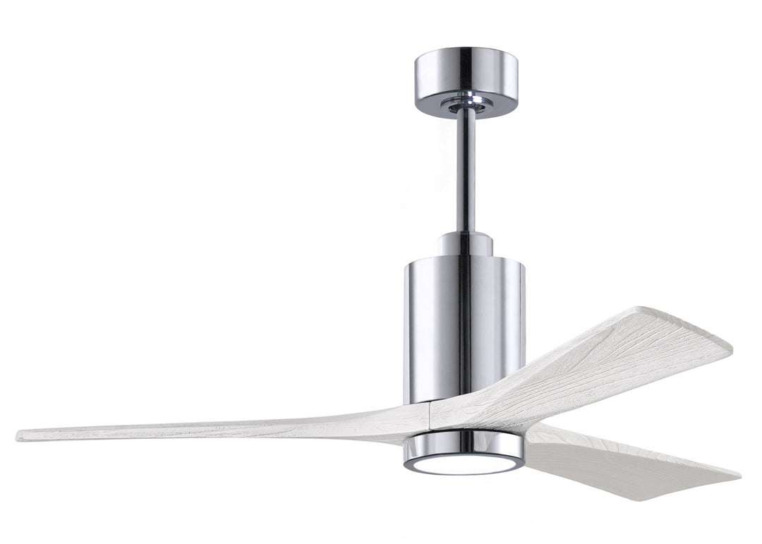 Matthews Fan Company Patricia PA3-CR-MWH-52 Ceiling Fan 52 - Polished Chrome, Matte White/