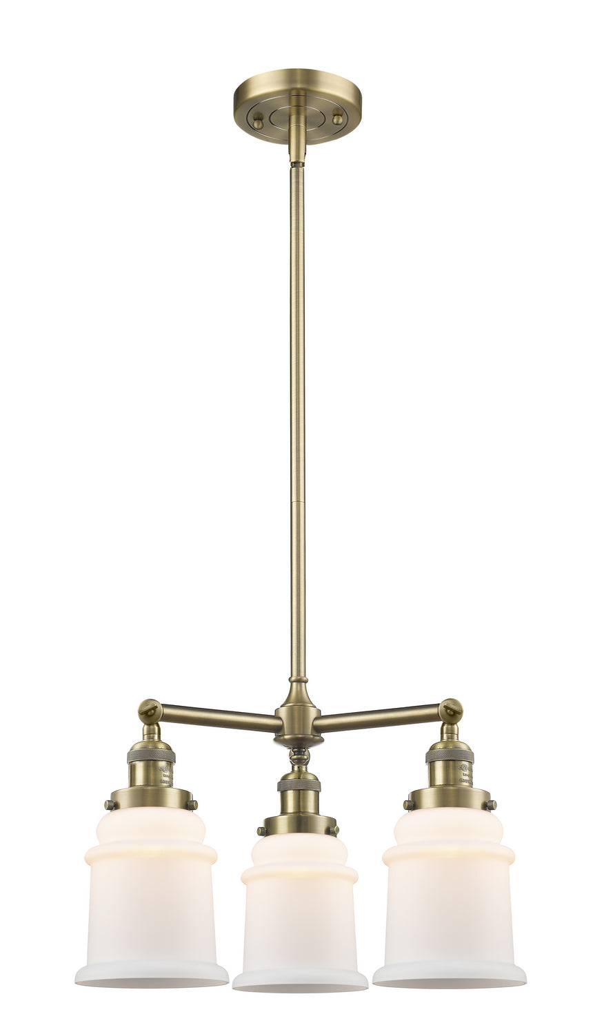 Innovations Franklin Restoration 207-AB-G181-LED Chandelier Light - Antique Brass
