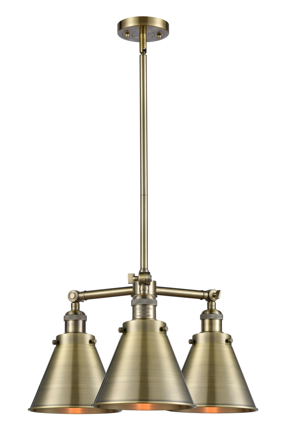 Innovations Franklin Restoration 207-AB-M13-AB-LED Chandelier Light - Antique Brass