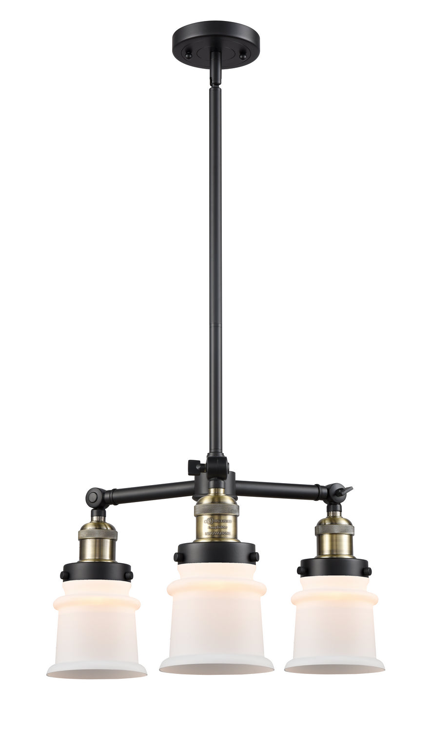 Innovations Franklin Restoration 207-BAB-G181S Chandelier Light - Black Antique Brass