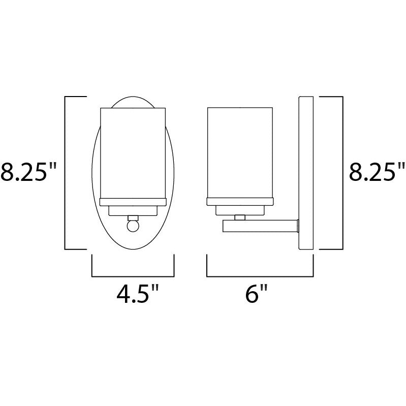 Maxim Corona 10211FTSN Wall Sconce Light - Satin Nickel