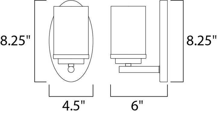 Maxim Corona 10211CLSBR Wall Sconce Light - Satin Brass