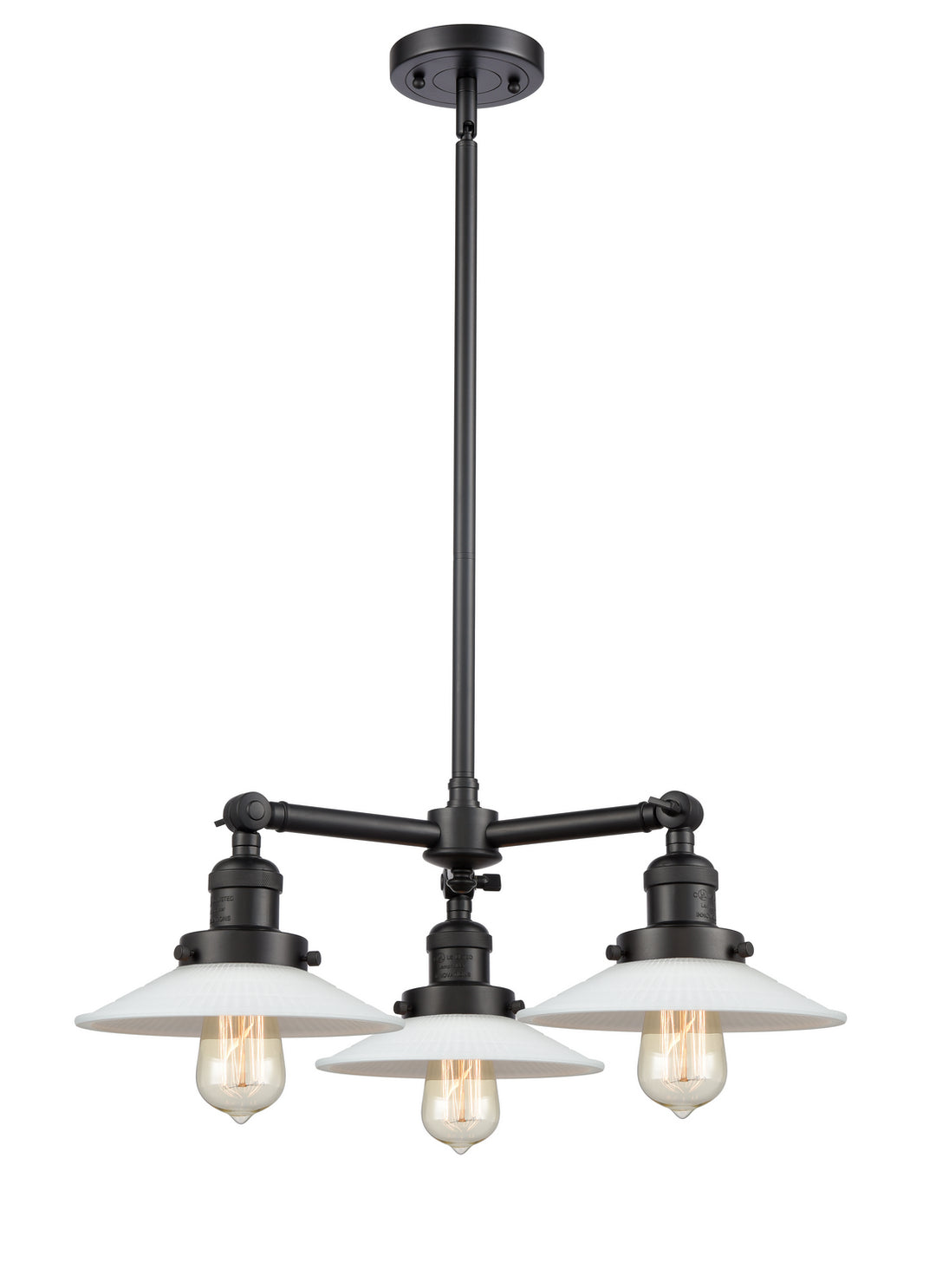 Innovations Franklin Restoration 207-BK-G1 Chandelier Light - Matte Black