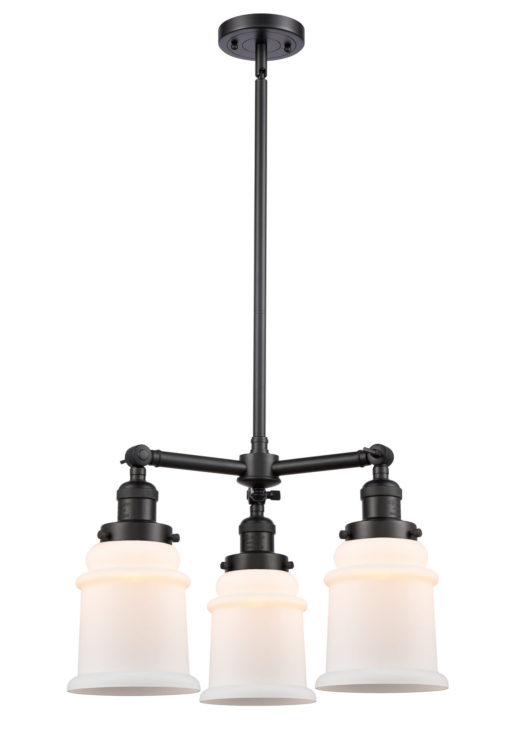 Innovations Franklin Restoration 207-BK-G181 Chandelier Light - Matte Black