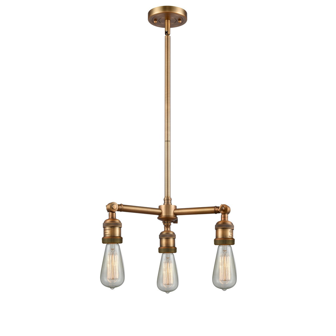 Innovations Franklin Restoration 207NH-BB Chandelier Light - Brushed Brass