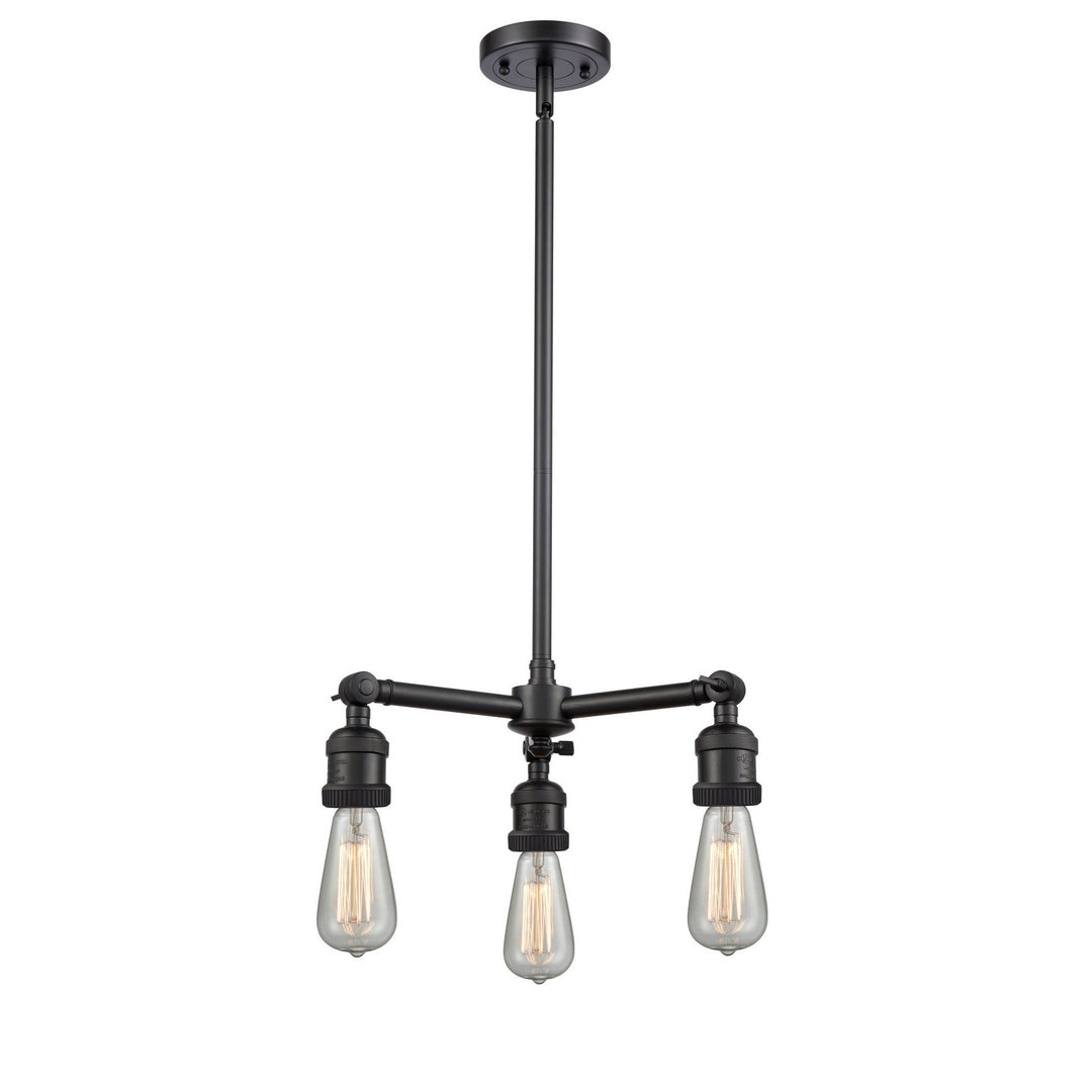 Innovations Franklin Restoration 207NH-BK Chandelier Light - Matte Black