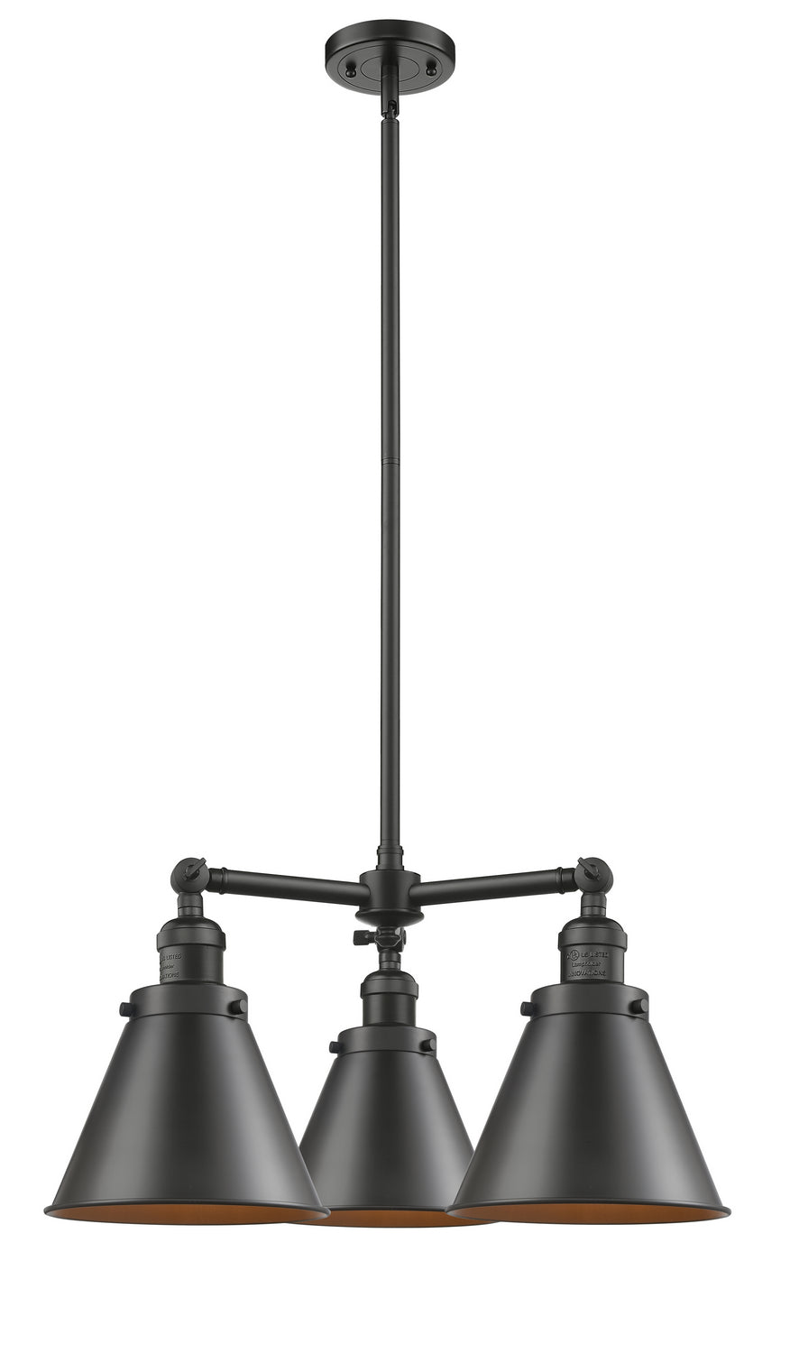 Innovations Franklin Restoration 207-OB-M13-OB Chandelier Light - Oil Rubbed Bronze