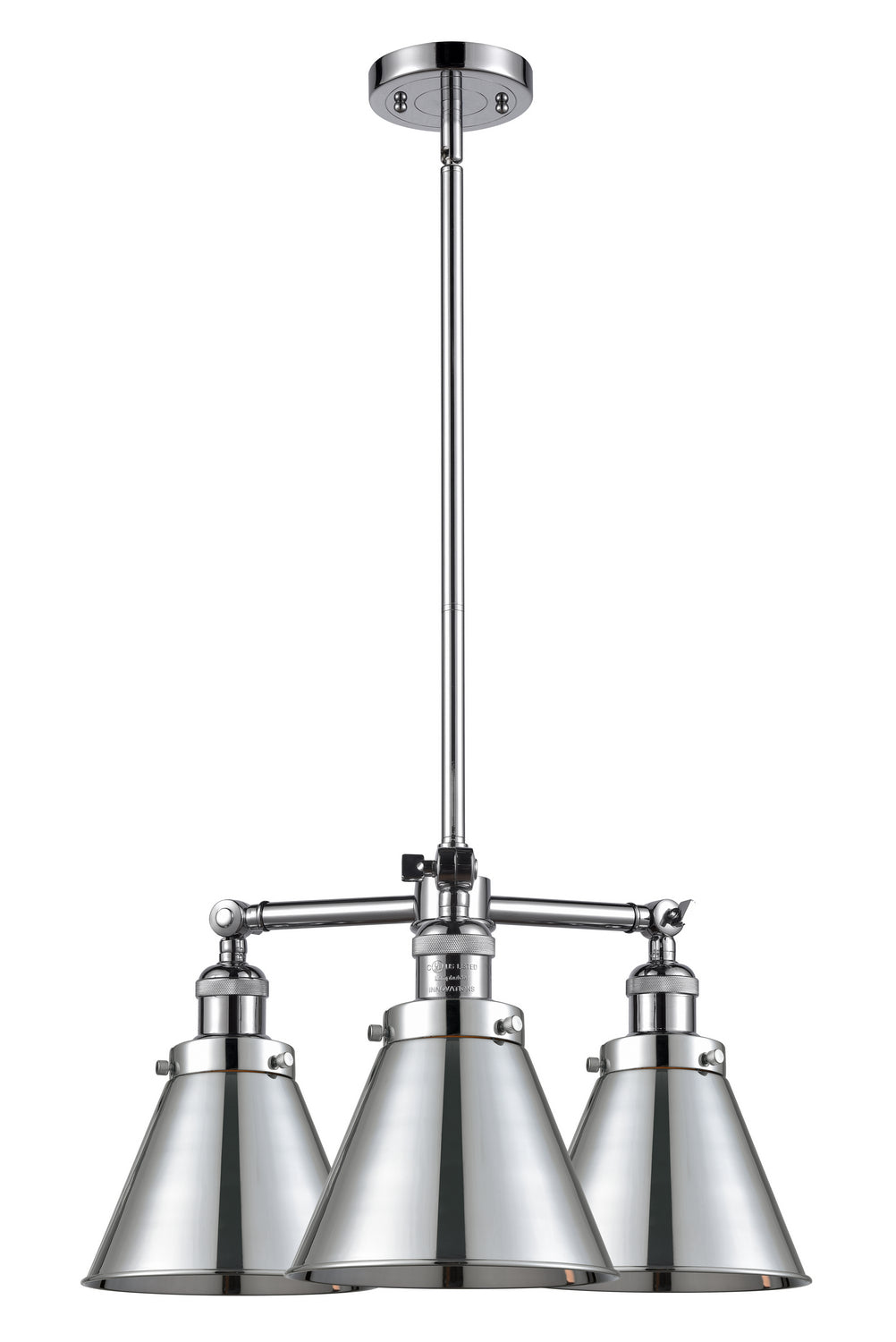 Innovations Franklin Restoration 207-PC-M13-PC Chandelier Light - Polished Chrome