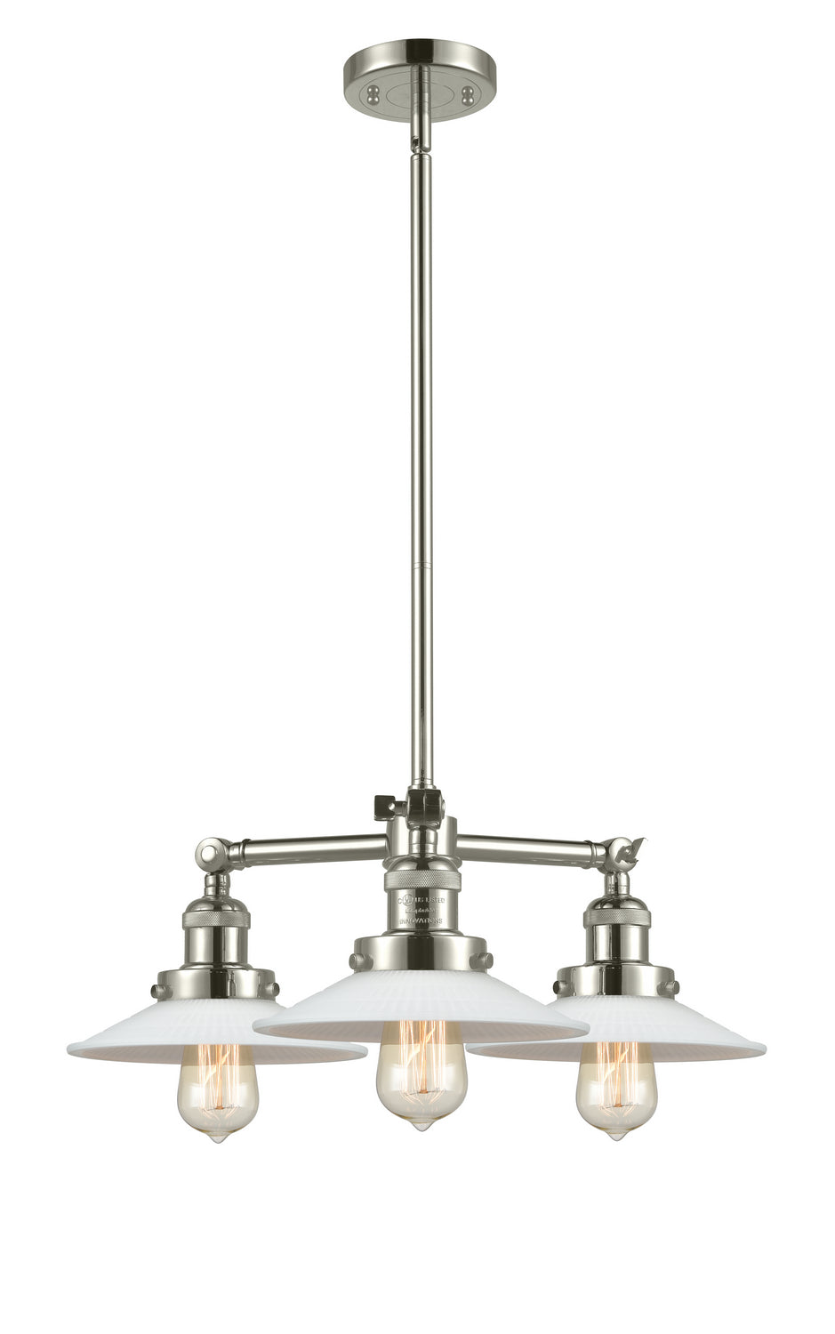 Innovations Franklin Restoration 207-PN-G1 Chandelier Light - Polished Nickel
