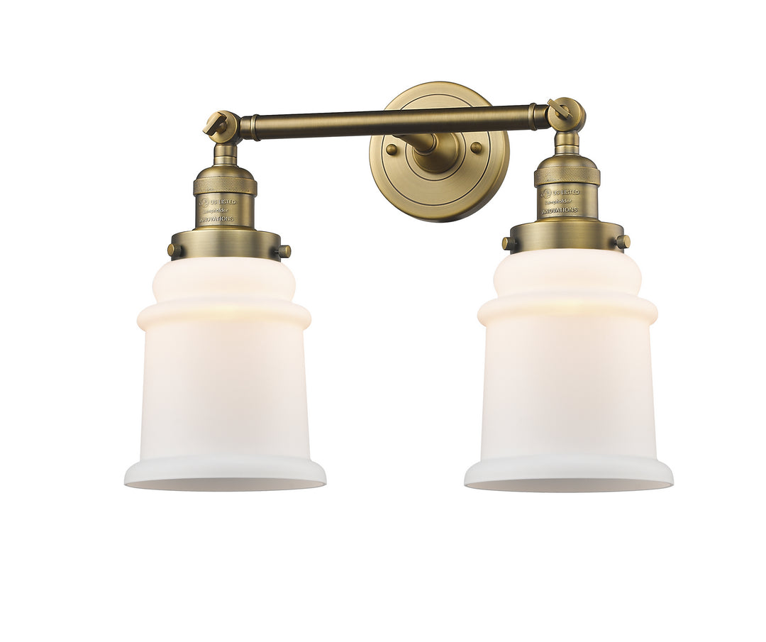 Innovations Franklin Restoration 208-BB-G181 Bath Vanity Light 17 in. wide - Brushed Brass