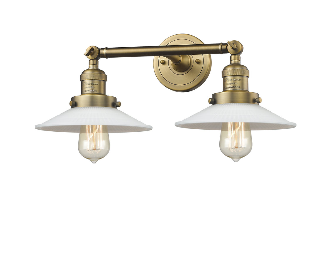 Innovations Franklin Restoration 208-BB-G1-LED Bath Vanity Light 18 in. wide - Brushed Brass