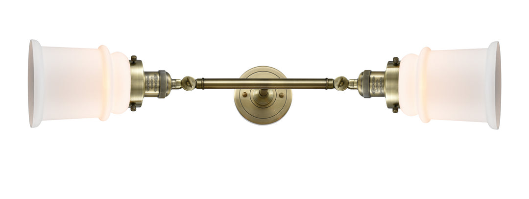 Innovations Franklin Restoration 208L-AB-G181 Bath Vanity Light 6 in. wide - Antique Brass